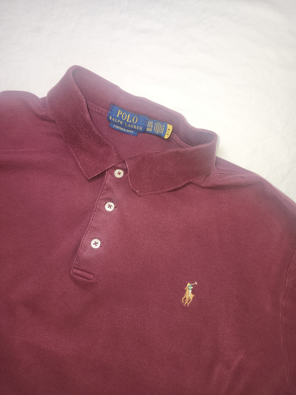 Polo by Ralph Lauren Men's Burgundy Classic Fit Polo